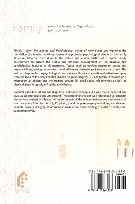 Family from Islamic and Psycological Perspective (back cover)